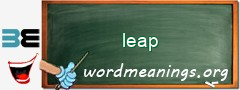WordMeaning blackboard for leap